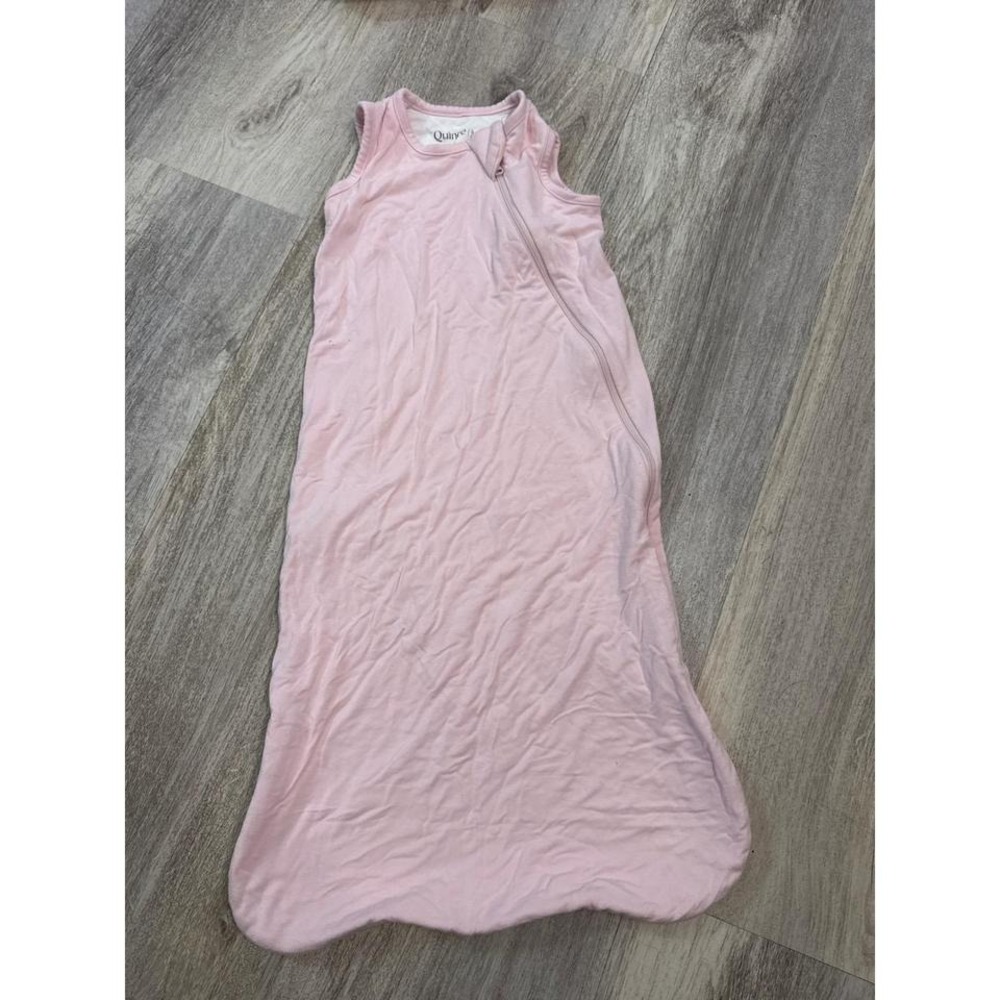 Quince Pink Sleep Sack Small & Monica + Andy Pretzel Organic Swaddle Blanket Set